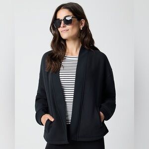 NWT J. Crew Factory Black Knit Cardigan, Lightweight & Warm, CL515, Large